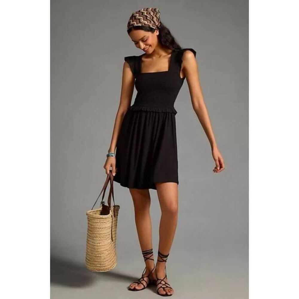 Nation LTD Ginger Mini Dress L Black